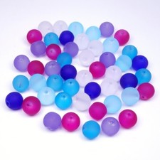 Glasperlen Perlen Farbmix Ice