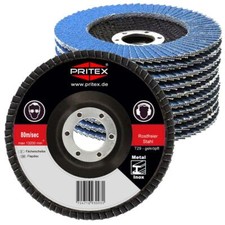 Fächerscheiben Inox 125mm gekröpft 10-240 Stück Korn 40-120 für Edelstahl Metall