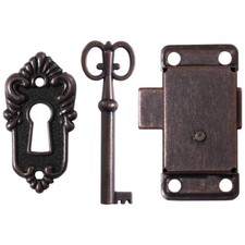 1 Set Schrankschloss mit Schlüssel, antikes Schloss und Schlüsselschrankschloss