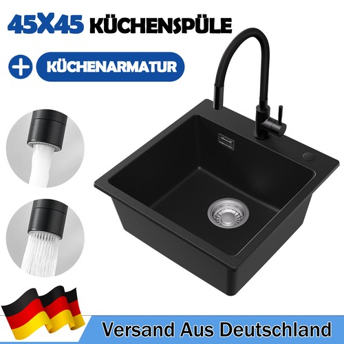 45x45cm granite küchenspüle - 45x45cm,