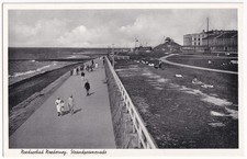 AK Nordseebad Norderney, Strandpromenade, um 1934, beschriftet