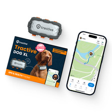 Tractive DOG XL Adventure | GPS für Hunde & Health Tracker | Grau | Neu