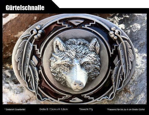 Gürtelschnalle grizzly bär - gürtelschnalle,