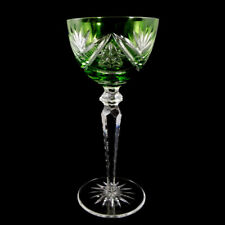 Römer, hexagonaler Schaft mit Nodus, grüne Kuppa, Josephinenhütte