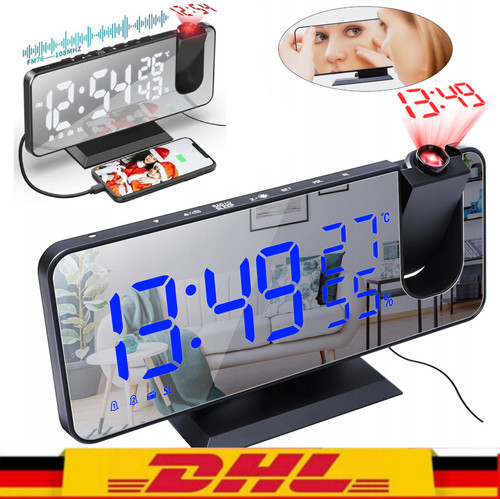 Radiowecker mit projektion led - projektion,