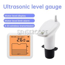 Ultrasonic Water Tank Level Meter Liquid Level Monitor HighLow Water Level Alarm