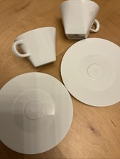 Set Nespresso Pure Collection 2x Kaffee Cappuccino Tassen mit Untertassen