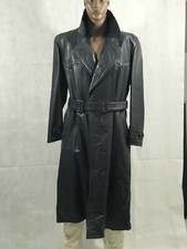 LEDERMANTEL ORIGINAL VINTAGE SCHWER GR.L  30-50iger JAHRE FAST NEUWERTIG!