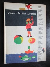 Unsere Muttersprache-Fibel-Klasse 2-DDR Schulbuch-1977-ill.Rudolf Grapentin