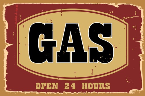 Blechschild 30x40 gas open - blechschild,