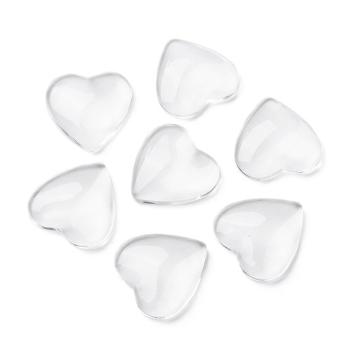 Cabochons 18mm herz - 10, 23/20/18mm