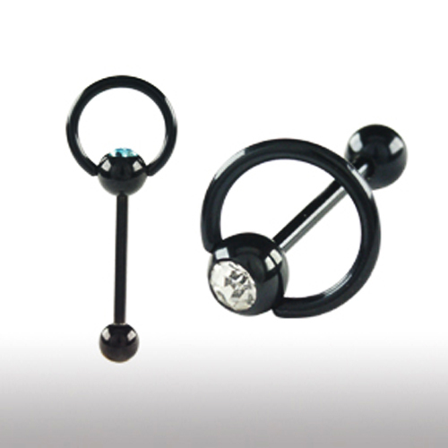 Schwarz doorknocker zungen - schwarz,