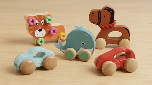 Holzspielzeug set baby - 5x,
