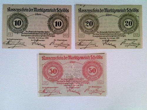 Notgeld marktgemeinde - notgeld,,
