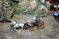 elastolin-merten umbauten sammlerbemalung 4 cm bagagewagen marketenderin