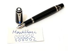 Montblanc Boheme Bleu Platinum Line Füllfederhalter Feder M 14K 585 Gold mit OVP