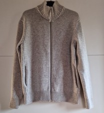 Hessnatur Strickjacke Herren Gr. 48  Farbe Helgrau Meliert. 