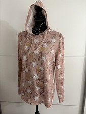 ? dünner rosa Sternen Kapuzenpullover in Gr. L  / XL von Jean Pascale , Maße