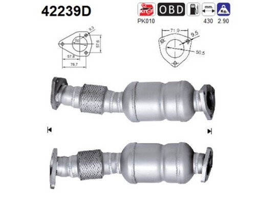 Katalysator 42239d für - 42239d,