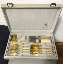 Hanseat 24-teiliges Besteckset Vergoldet im Koffer