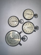 Sammlung 4x Stoppuhr analog mechanisch Made in USSR CCCP ACAT