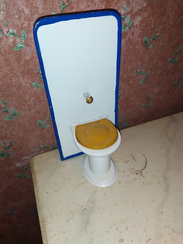 Altes metall blech toilette - metall-blech,
