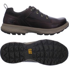 Caterpillar Outrider Lo Braun Leder Herren Low Top Sneakers Freizeit Schuhe NEU