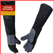 Leder Handschuhe mit Kevlar | Tierbehandlungsschutz | Anti-Biss