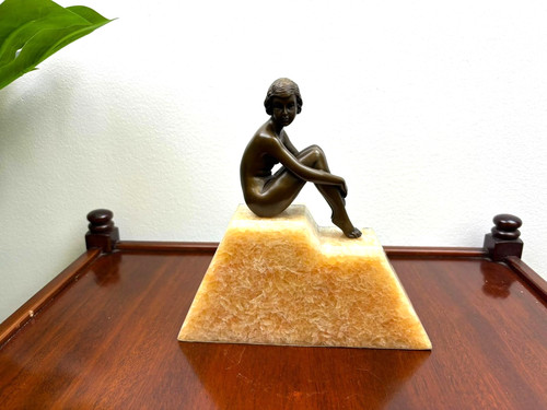 Bronze skulptur frau art - bronze, deco