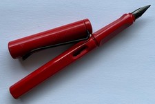Lamy Füller rot mit schwarzer Feder vintage alt
