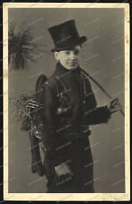 Foto-AK-Portrait-Schornsteinfeger-Zylinder-Schlotfeger-Sottje-Kaminkehrer-