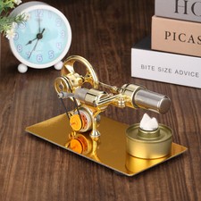 Mini Hot Air Stirling Engine Model Toy DIY Engine Power Generator Motor Compact