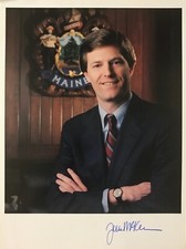 Autogramm John R. McKernan Gouverneur of Maine 87-95 USA Repräsentantenhaus  xyz