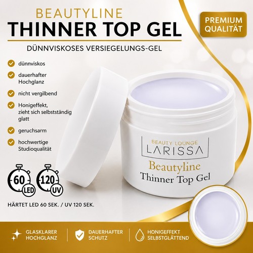 Thinner top gel led - top, uv