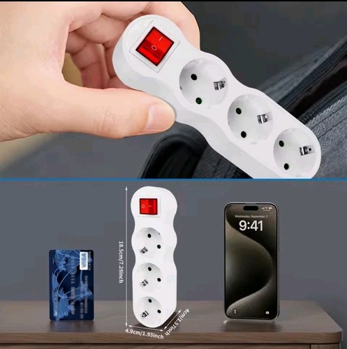 Fach steckdosenadapter eu - „3-fach,