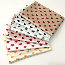 1 Meter X 1.48 Meter Love Hearts Print Satin Fabric Charmeuse Material For Scarf