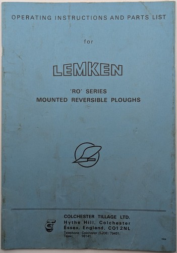 Lemken serie montierte - ro,