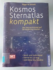 Buch Kosmos-Sternatlas kompakt Roger W. Sinnott 80 Karten 1500 Deep-Sky Objekte 