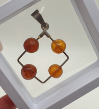 Anhänger Silber 925 Bernstein