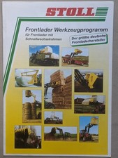 STOLL Frontlader Werkzeug Programm Prospekt Traktor Schlepper Bulldog