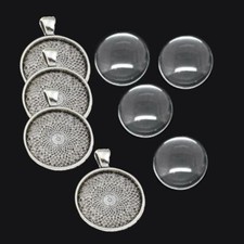 Silber Fassungen Rund für