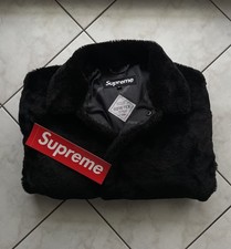 Supreme Kunstpelz Jacke / Mantel Schwarz 2-tone Faux Fur Shop Coat - Gore Tex M