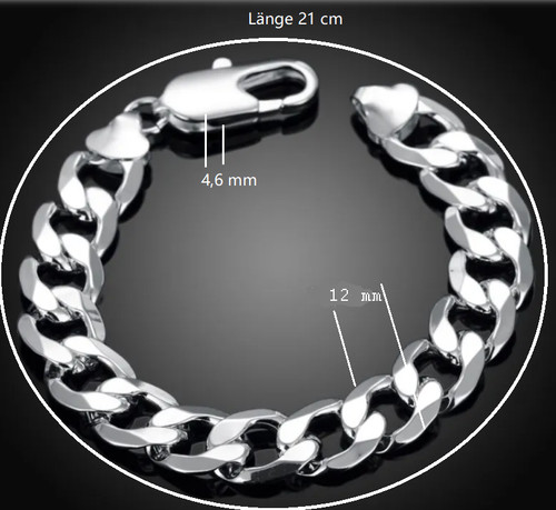 Panzer armband 925 silber - panzer-armband,