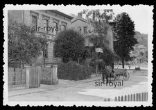 Bad Kösen um 1955 - Hotel Claus und Pferdewagen - 1950er DDR - Foto 9x6cm