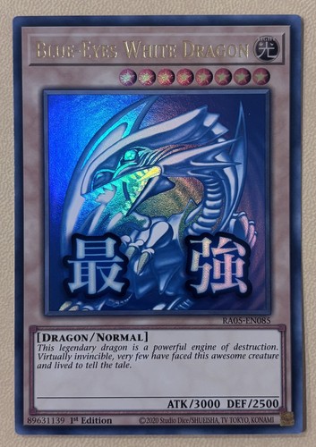Blue eyes white dragon - white,