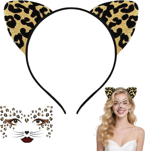 Leopard ohren haarreif - ohren,