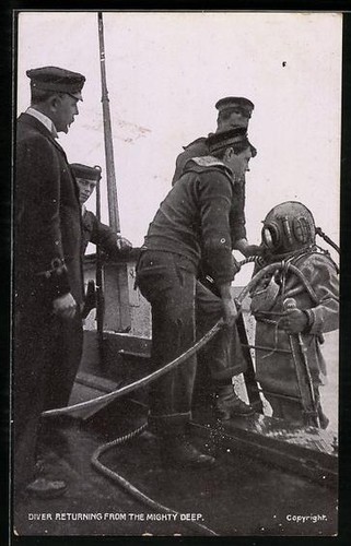 Diver returning from - , the
