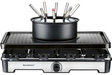 Silvercrest Kitchen Tools Fondue Raclettegrill Kombination 1400 W Antihaft