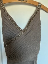 Golden Long Dress, M