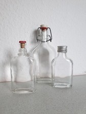 flachmann Glas 3 Stück